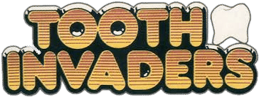 Tooth Invaders logo for Commodore 64